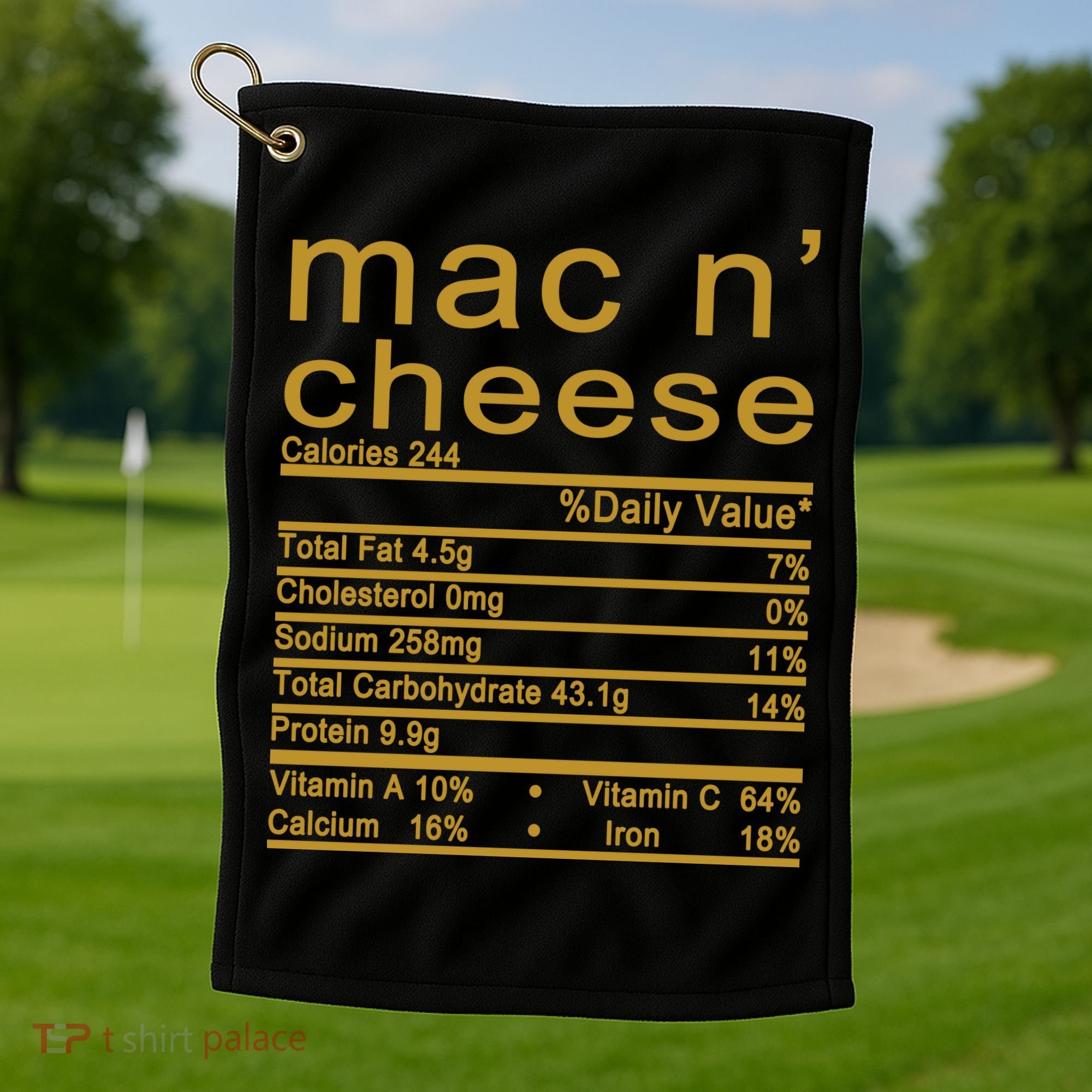 Mac N' Cheese Thanksgiving Dinner Golf Towel