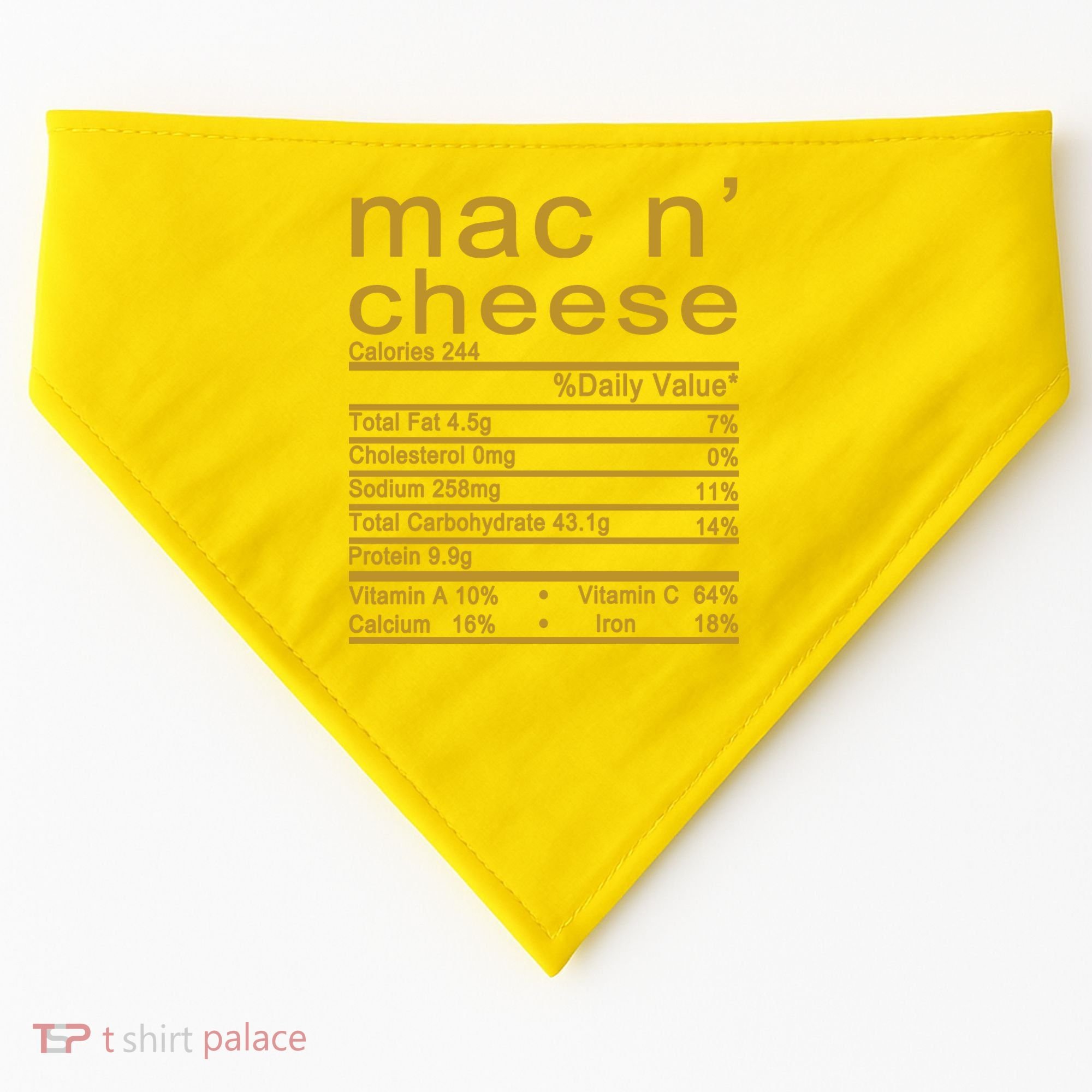 Mac N' Cheese Thanksgiving Dinner USA-Made Doggie Bandana