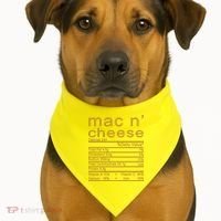 Mac N' Cheese Thanksgiving Dinner USA-Made Doggie Bandana thumb 1