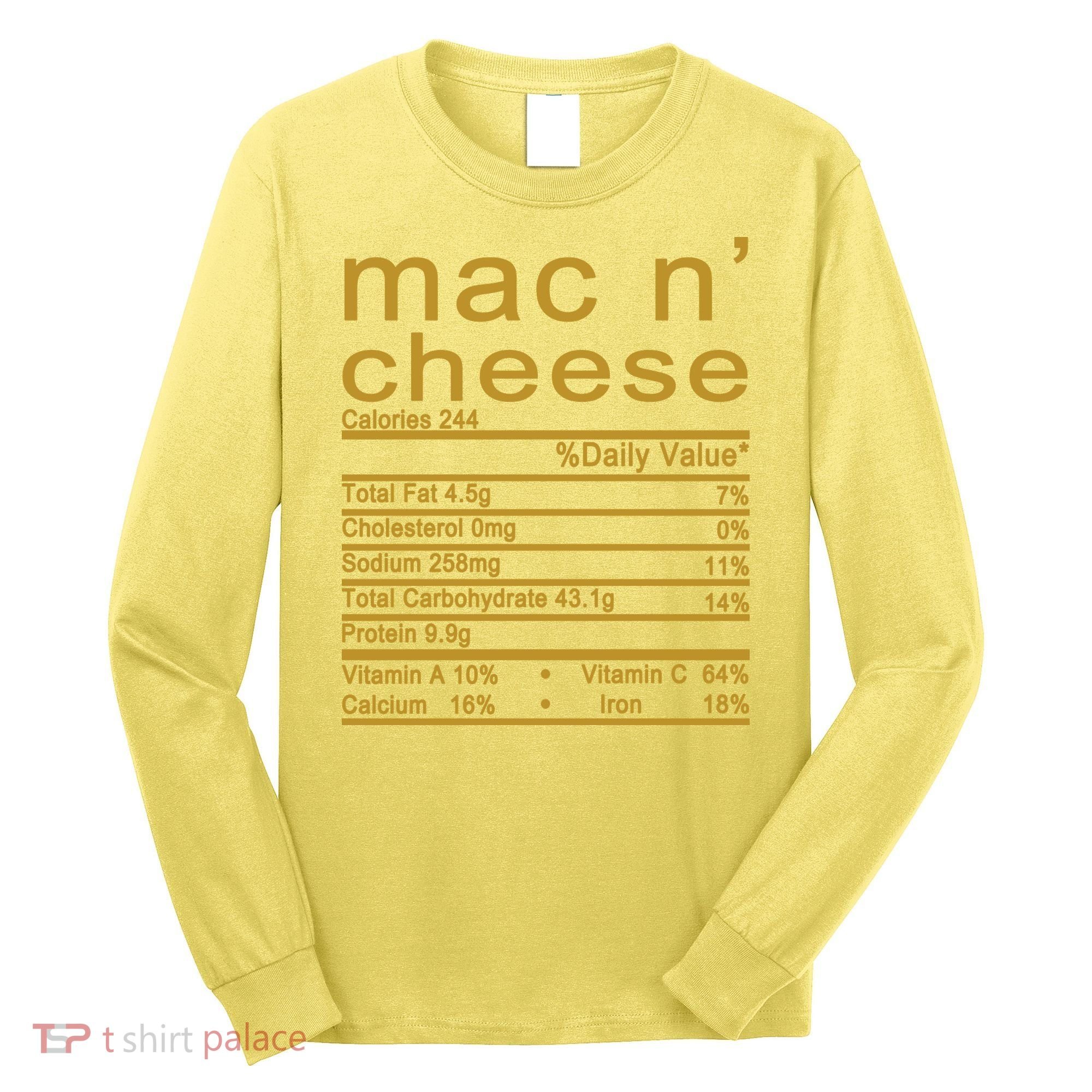 Mac N' Cheese Thanksgiving Dinner Long Sleeve Shirt