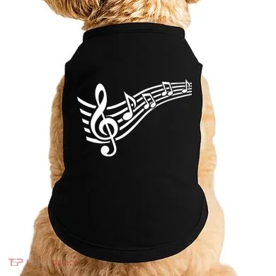 Music Notes Clef Doggie Tank