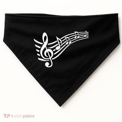Music Notes Clef USA-Made Doggie Bandana