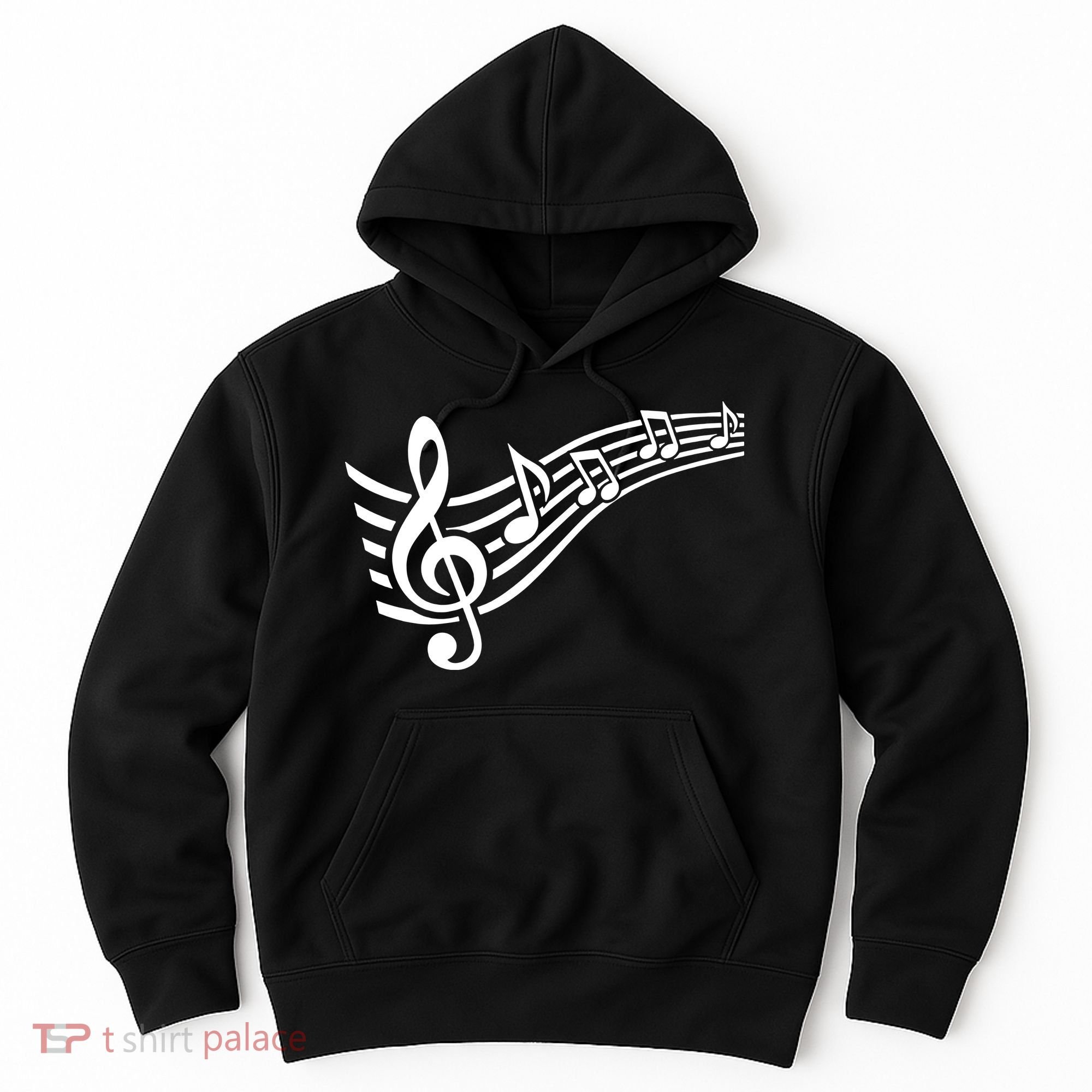 Music Notes Clef Hoodie