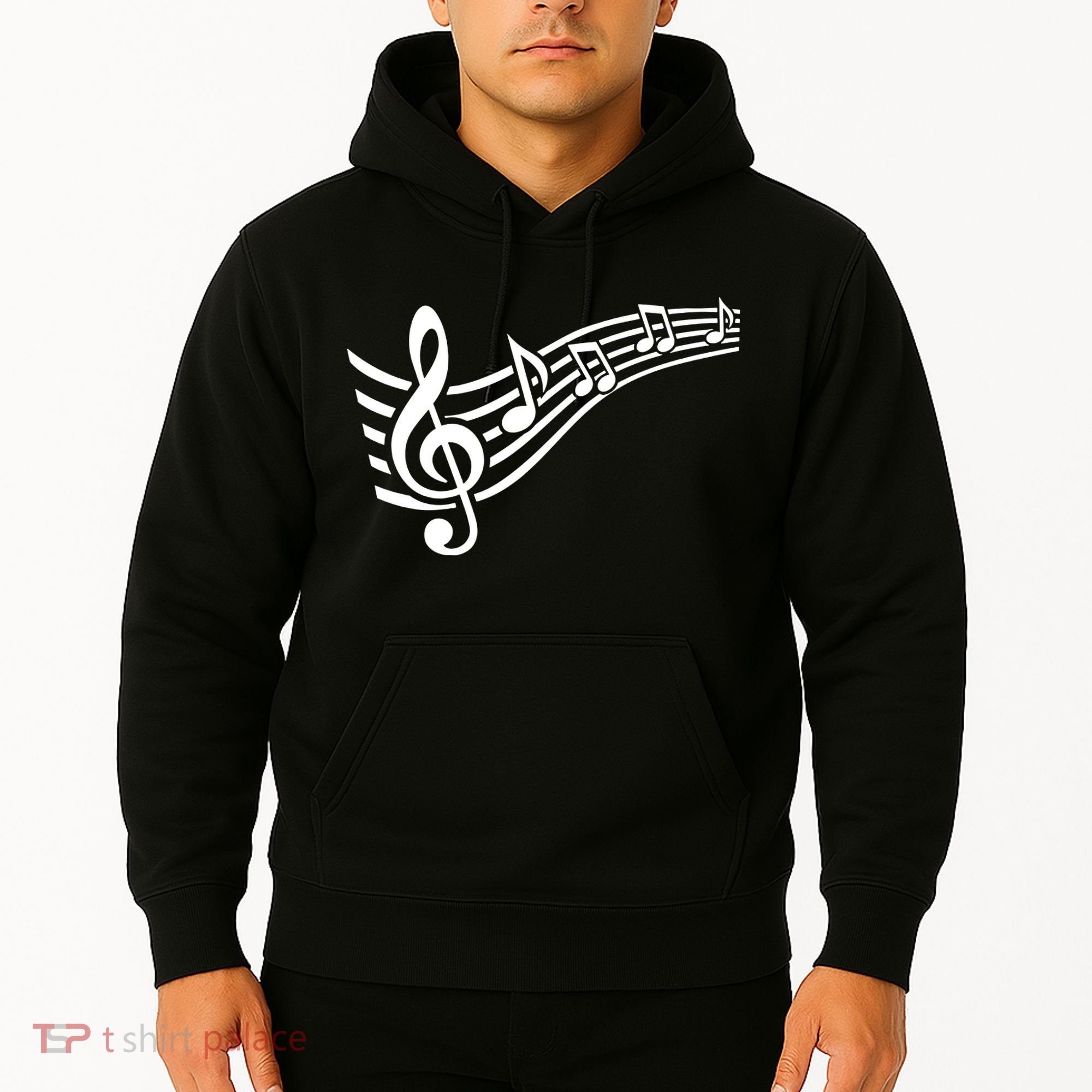 Music Notes Clef Hoodie