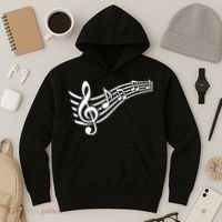 Music Notes Clef Hoodie thumb 3