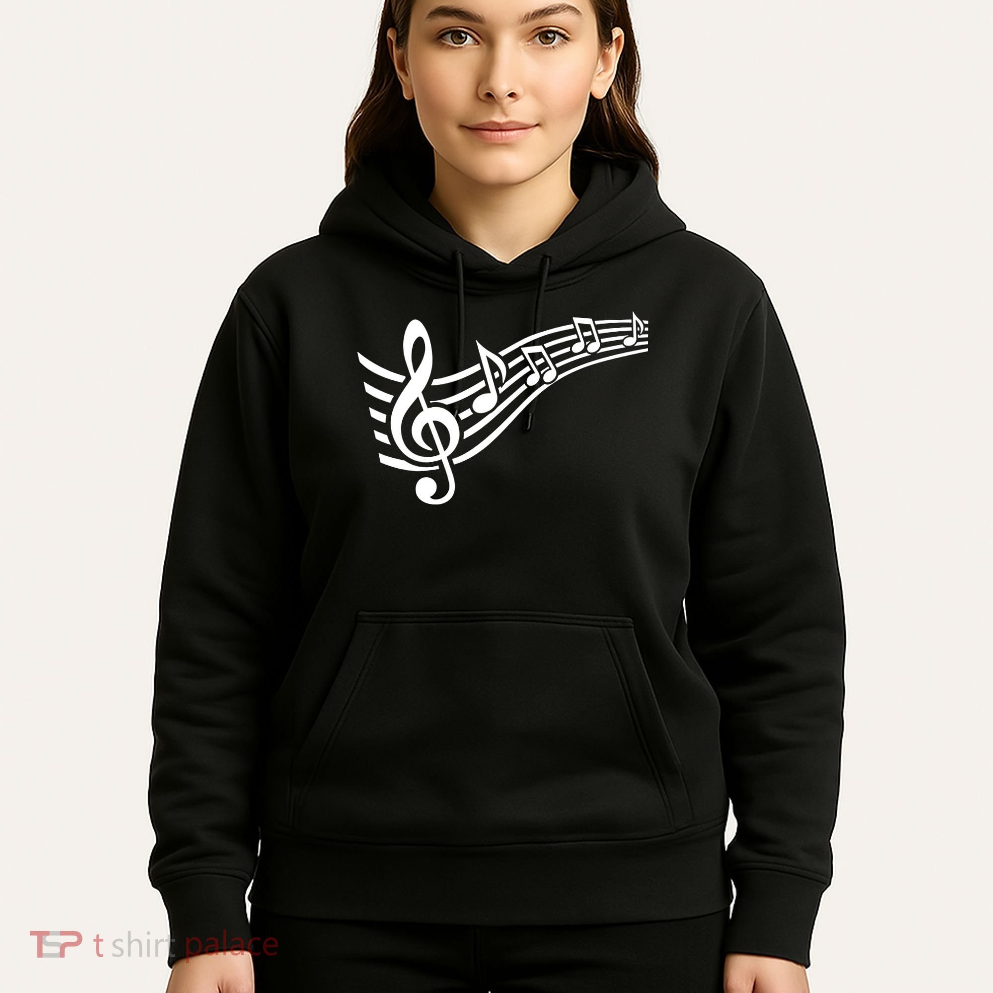 Music Notes Clef Hoodie