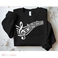 Music Notes Clef Sweatshirt thumb 2