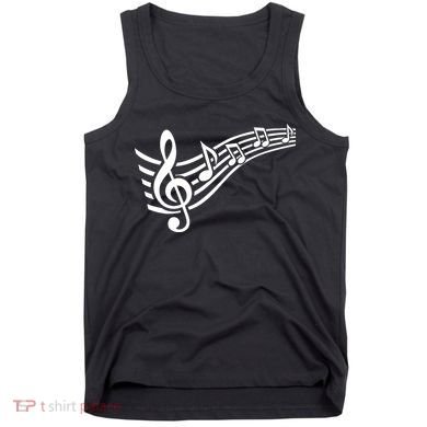 Music Notes Clef Tank Top