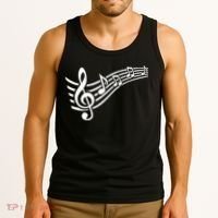 Music Notes Clef Tank Top thumb 3