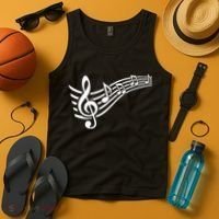 Music Notes Clef Tank Top thumb 4