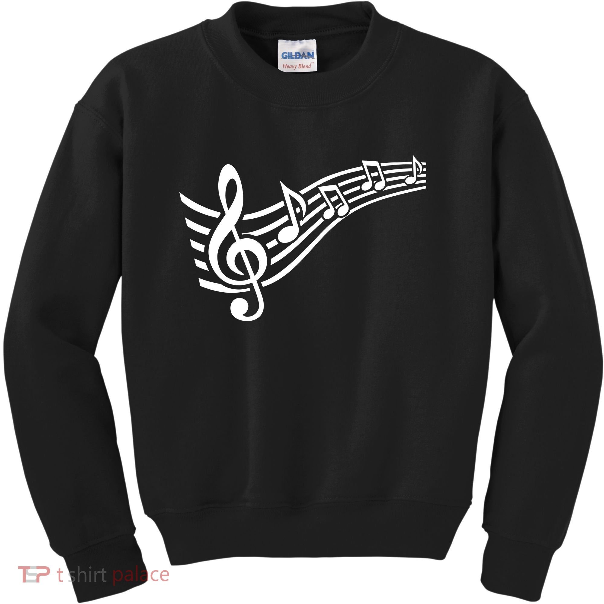 Music Notes Clef Kids Sweatshirt