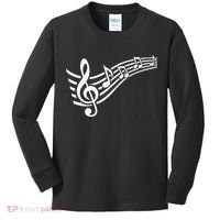 Music Notes Clef Kids Long Sleeve Shirt thumb 0