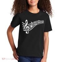 Music Notes Clef Kids T-Shirt thumb 2