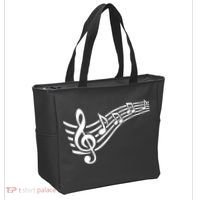 Music Notes Clef Tote Bag thumb 2