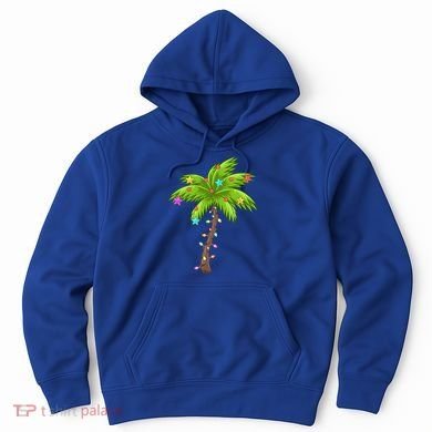 Merry Nautical Christmas Palm Tree Deck The Palms Design Gift Hoodie