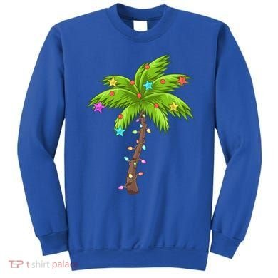 Merry Nautical Christmas Palm Tree Deck The Palms Design Gift Sweatshirt