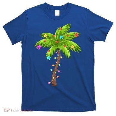 Merry Nautical Christmas Palm Tree Deck The Palms Design Gift T-Shirt