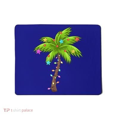 Merry Nautical Christmas Palm Tree Deck The Palms Design Gift Mousepad