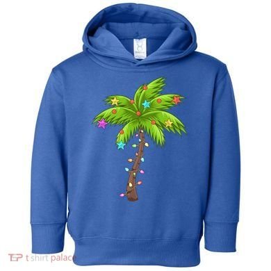 Merry Nautical Christmas Palm Tree Deck The Palms Design Gift Toddler Hoodie