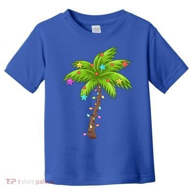 Merry Nautical Christmas Palm Tree Deck The Palms Design Gift Toddler T-Shirt