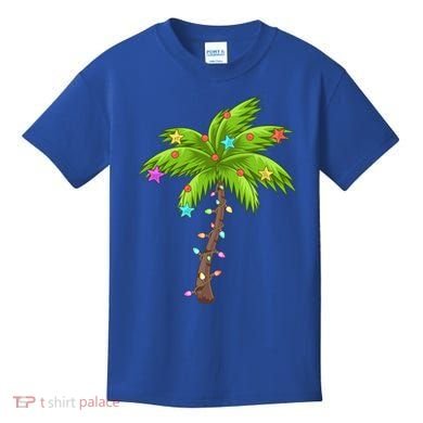 Merry Nautical Christmas Palm Tree Deck The Palms Design Gift Kids T-Shirt
