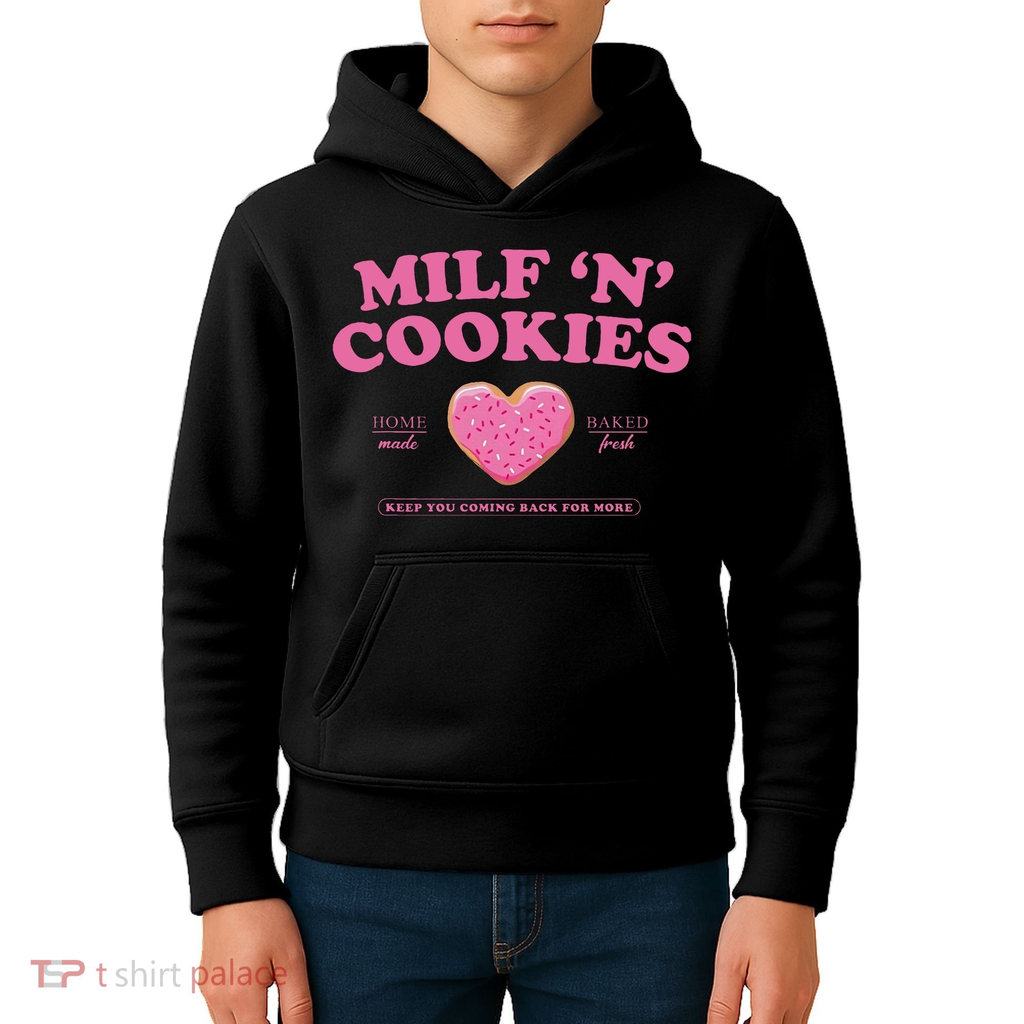 Milf N Cookies Keep You Coming Back For More Kids Hoodie