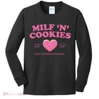 Milf N Cookies Keep You Coming Back For More Kids Long Sleeve Shirt thumb 0