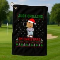 My New Character Is A Chill Guy Meme Funny Chill Guy Meme Golf Towel thumb 1
