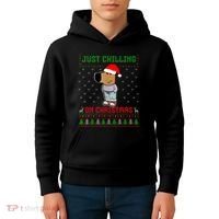 My New Character Is A Chill Guy Meme Funny Chill Guy Meme Kids Hoodie thumb 4