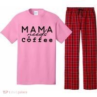 Mama Needs Coffee Cute Gift Pajama Set thumb 0