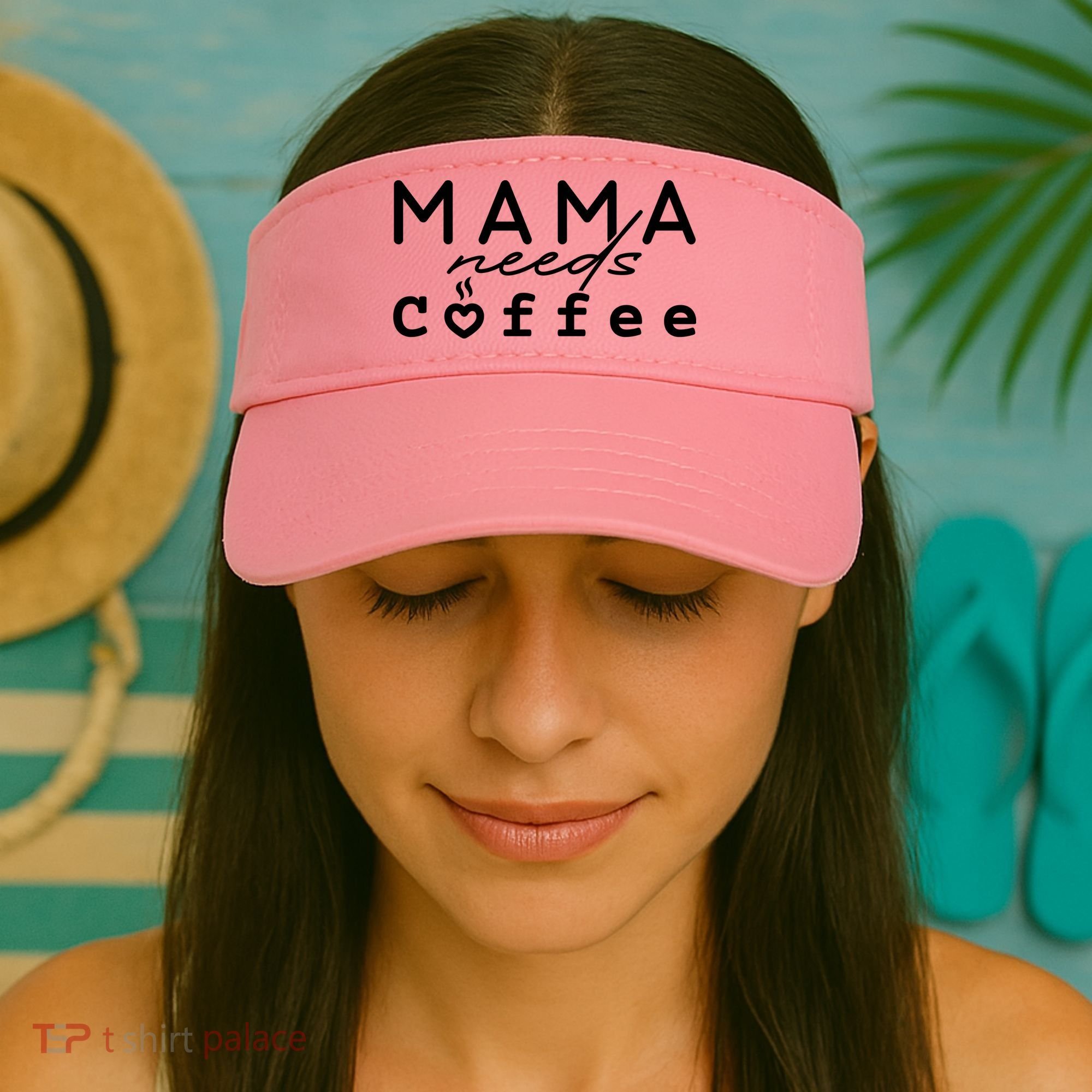 Mama Needs Coffee Cute Gift Visor