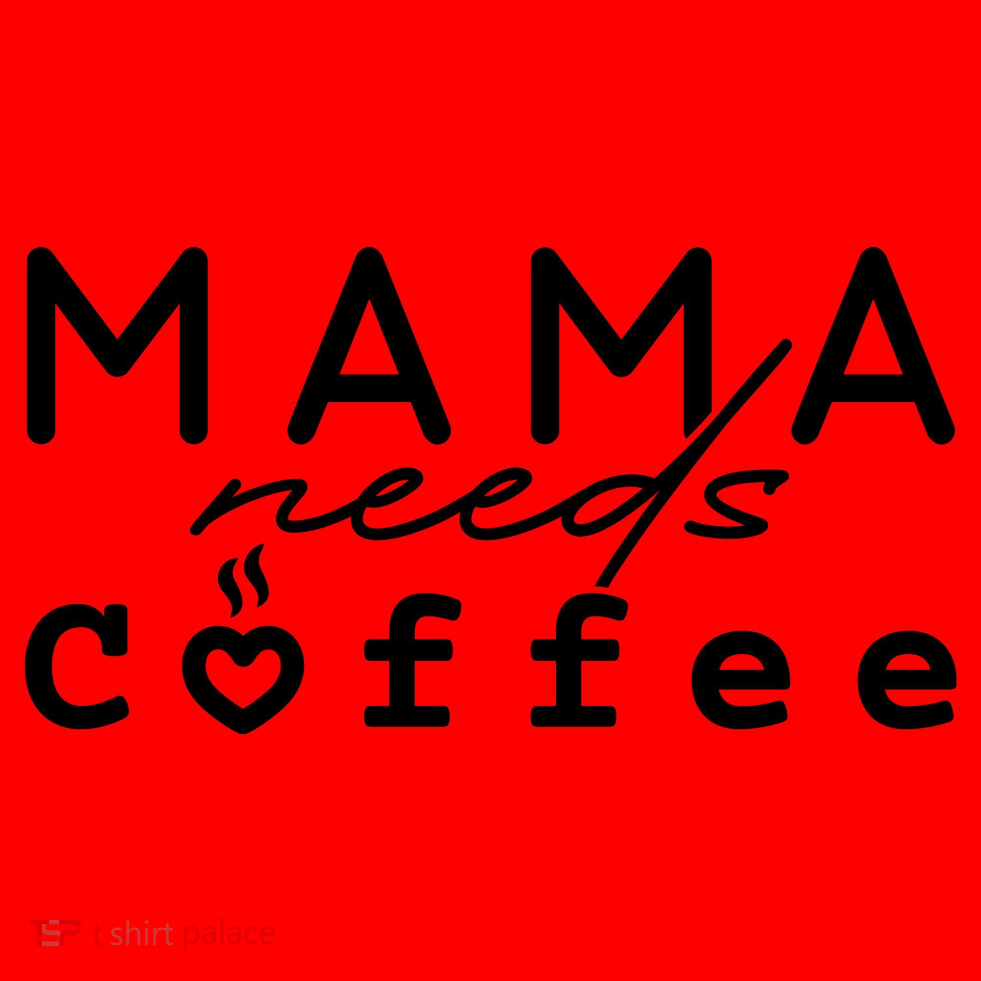 Mama Needs Coffee Cute Gift Santa Hat
