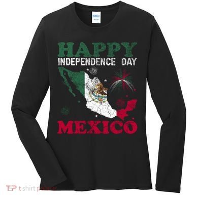 Mexico National Day September 16 Gift Mexican Independence Day  Women's Long Sleeve Shirt