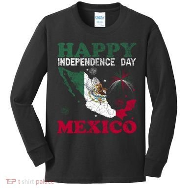 Mexico National Day September 16 Gift Mexican Independence Day  Kids Long Sleeve Shirt