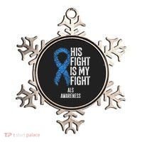 Motor Neurone Disease His Fight Is My Fight ALS Awareness Ornament thumb 0