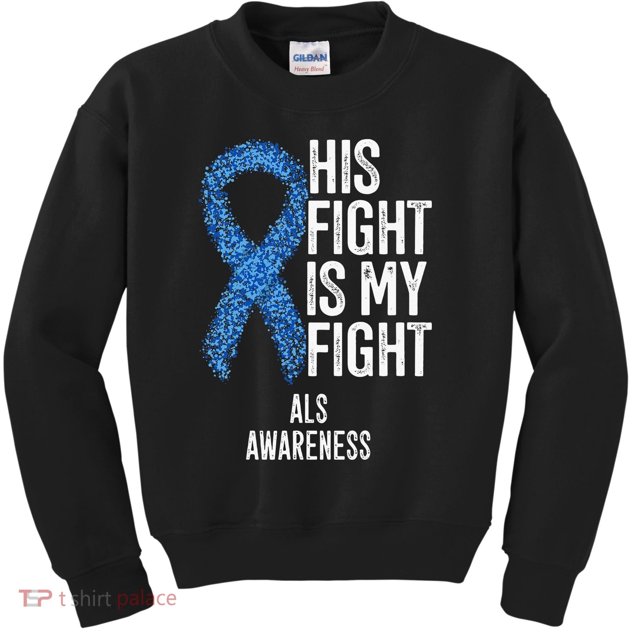 Motor Neurone Disease His Fight Is My Fight ALS Awareness Kids Sweatshirt