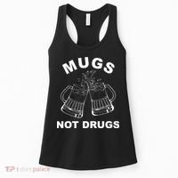 Mugs Not Drugs St Patrick's Day Funny Beer Women's Tank Top thumb 0
