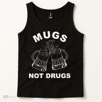 Mugs Not Drugs St Patrick's Day Funny Beer Tank Top thumb 2