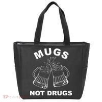 Mugs Not Drugs St Patrick's Day Funny Beer Tote Bag thumb 0