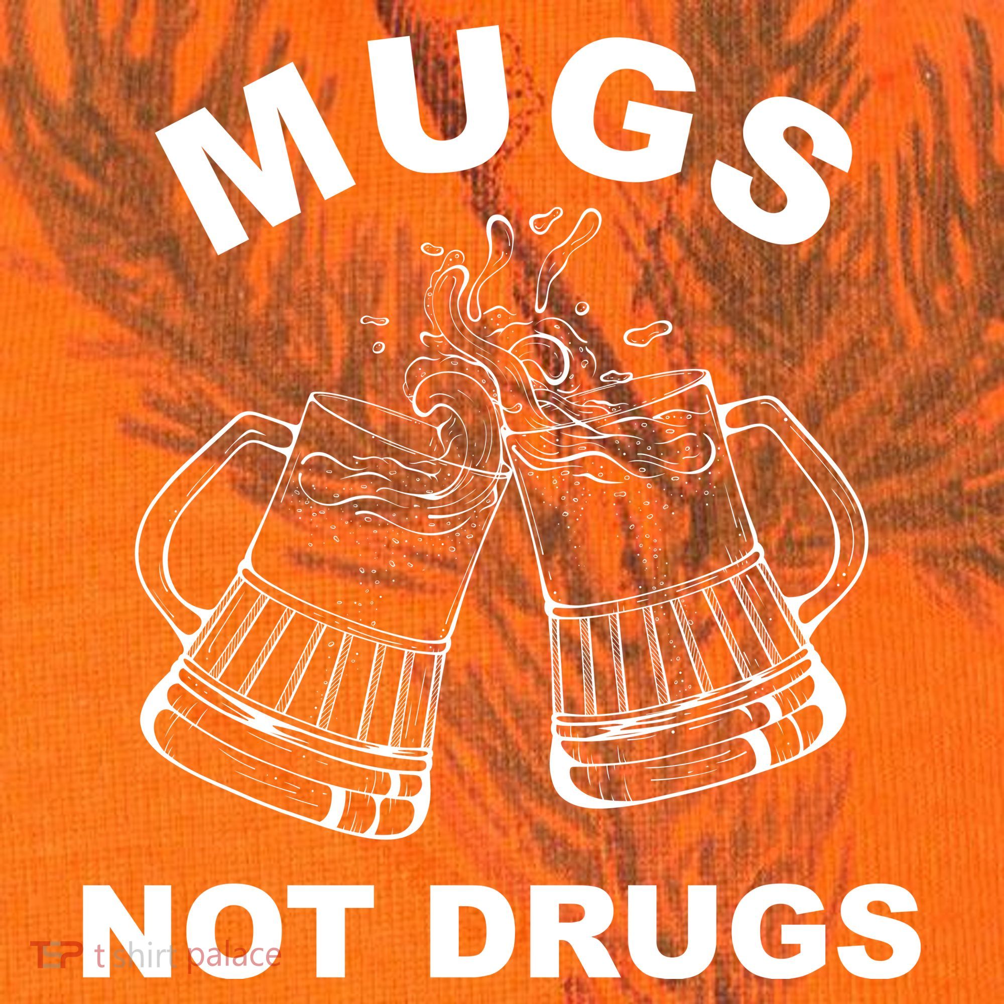 Mugs Not Drugs St Patrick's Day Funny Beer Kati Licensed 12" Camo Cuffed Beanie