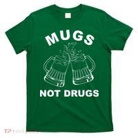 Mugs Not Drugs St Patrick's Day Funny Beer T-Shirt thumb 0