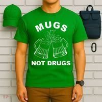Mugs Not Drugs St Patrick's Day Funny Beer T-Shirt thumb 6