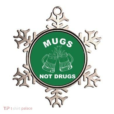 Mugs Not Drugs St Patrick's Day Funny Beer Ornament