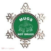 Mugs Not Drugs St Patrick's Day Funny Beer Ornament thumb 0
