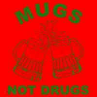 Mugs Not Drugs St Patrick's Day Funny Beer Santa Hat thumb 1