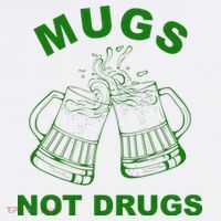 Mugs Not Drugs St Patrick's Day Funny Beer Comfort Colors Garment-Dyed Hooded Sweatshirt thumb 2