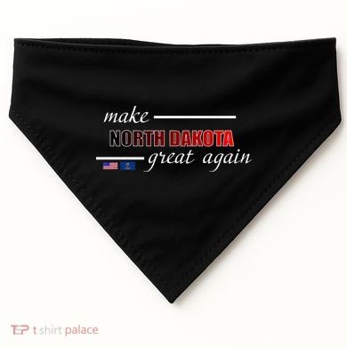 Make North Dakota Great Again USA-Made Doggie Bandana