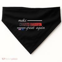 Make North Dakota Great Again USA-Made Doggie Bandana thumb 0