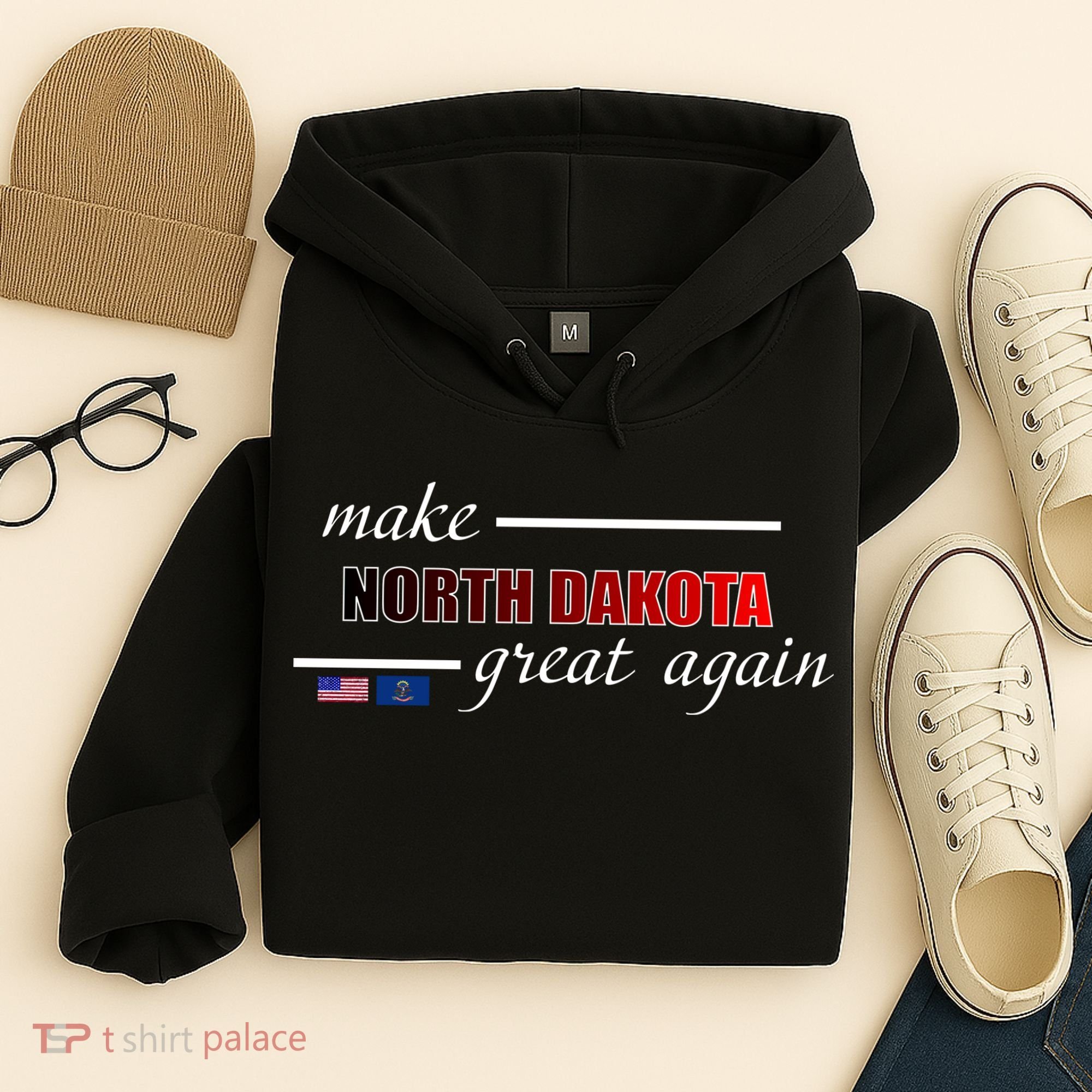 Make North Dakota Great Again Hoodie