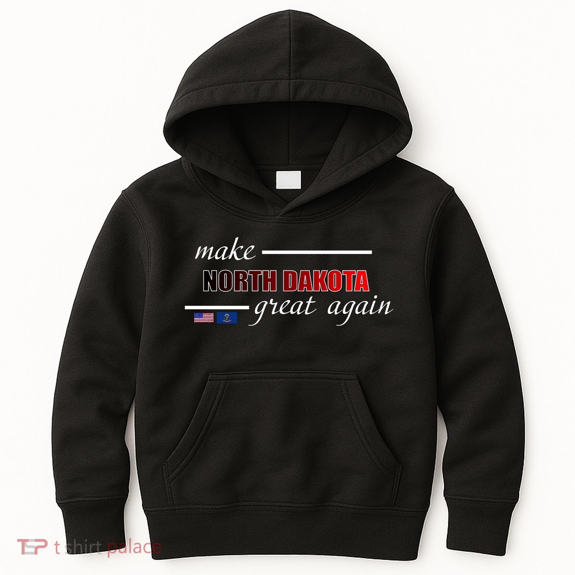 Make North Dakota Great Again Kids Hoodie